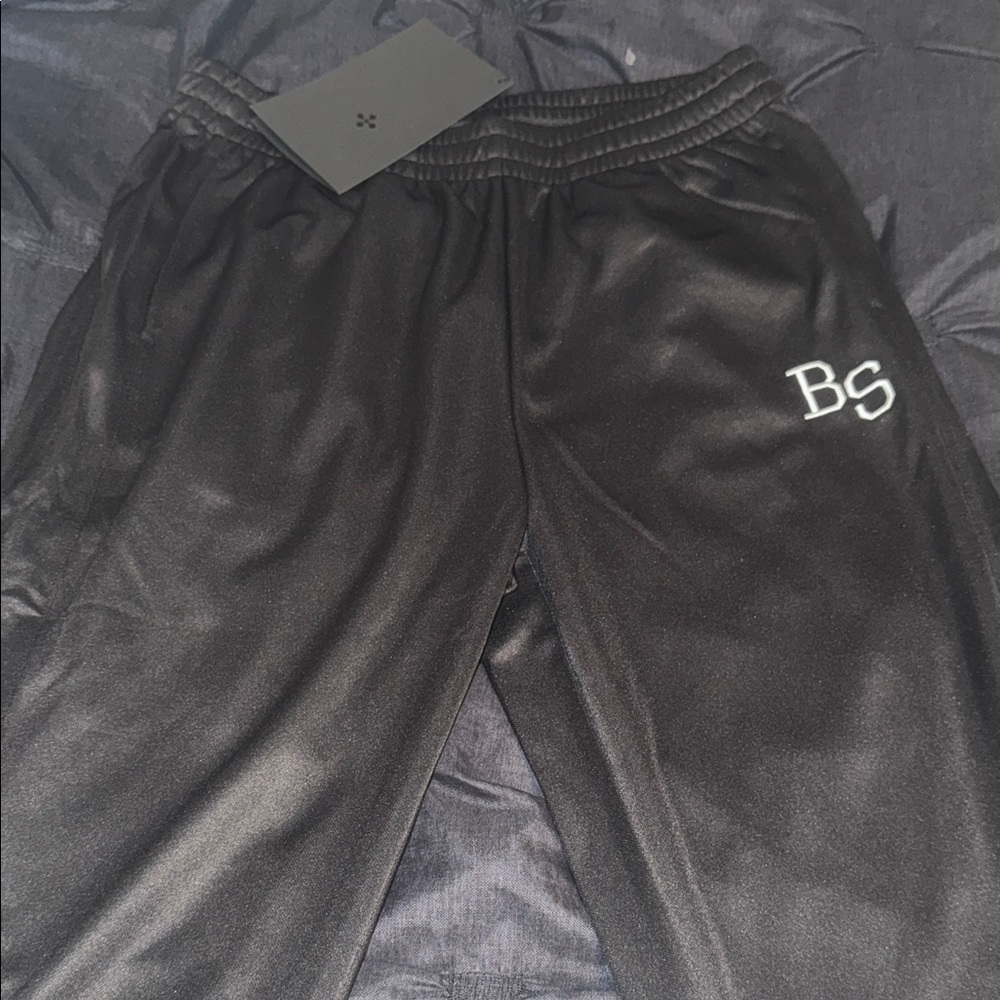 Black Scale Men's Dark Joggers with Logo